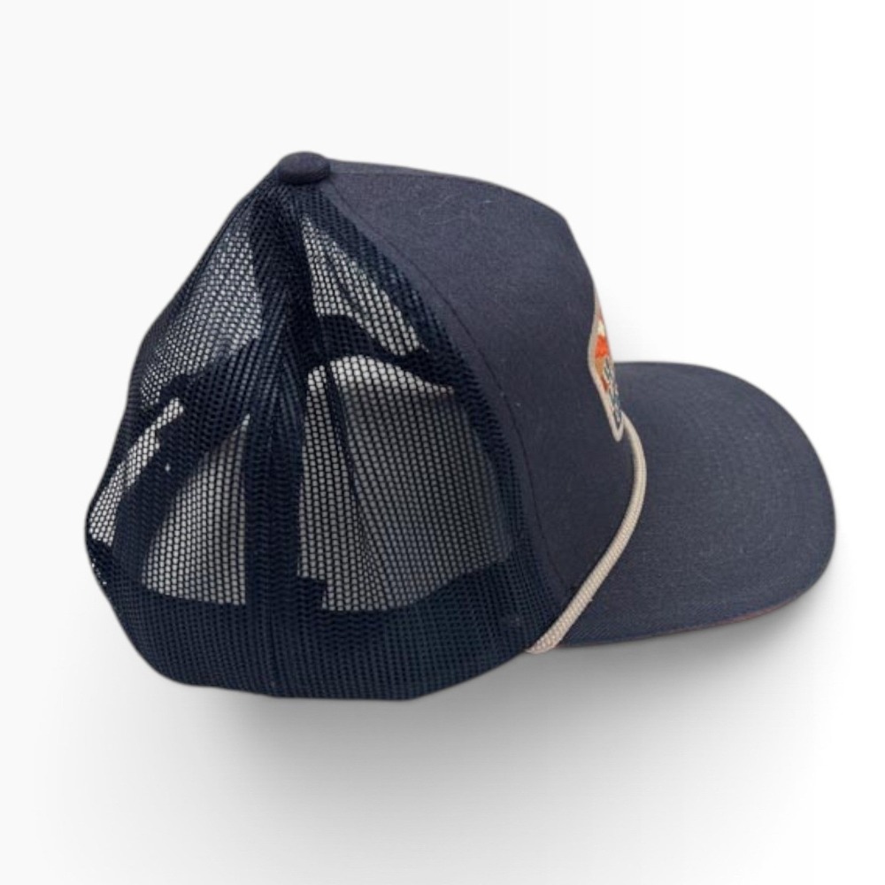 Dale Brisby Radiator Ranch Cattle Co Trucker Hat Navy Blue Rodeo Time Snapback - Picture 3 of 7